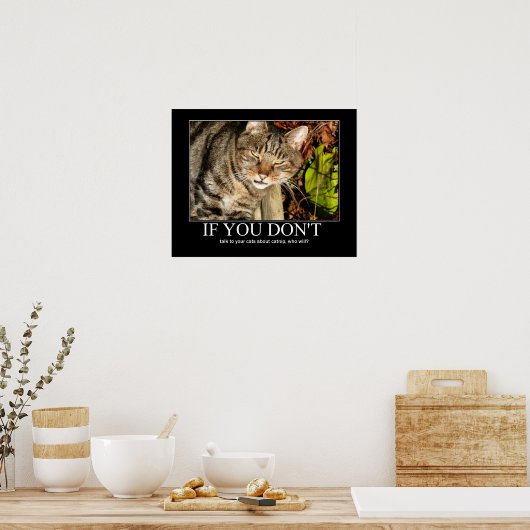 Talk über Catnip Artwork Poster (Küche)