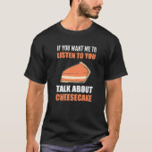 Talk über Cheesecake Funny Feinschmecker Premium T-Shirt (Vorderseite)