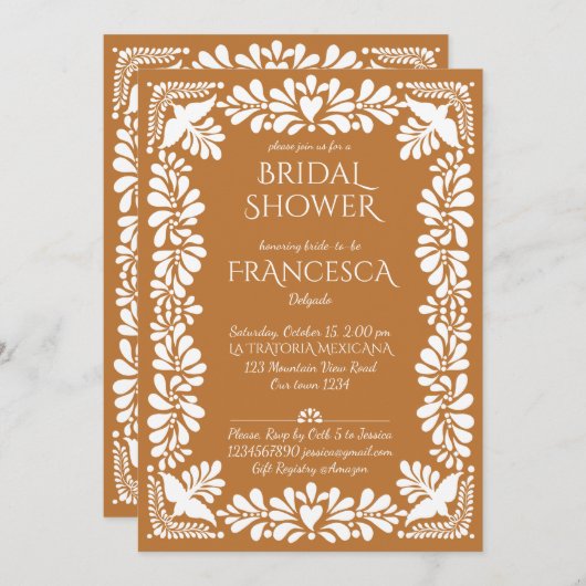 Talka-Brautparty Einladung (Vorne/Hinten)