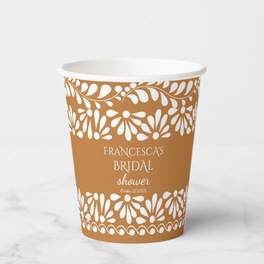 Talka-Brautparty-Monogramm Pappbecher (Rückseite)