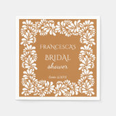 Talka-Brautparty-Monogramm Serviette (Vorderseite)