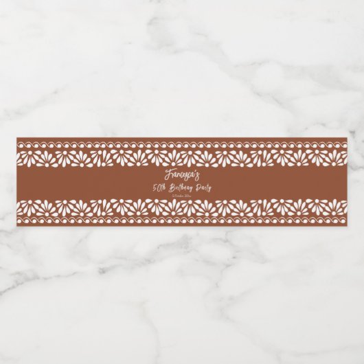 Talka-Gastgeschenk Wasserflaschenetikett (Einzelnes Label)