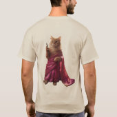 Talkative Kitty in Sari - Mode trifft Spaß T-Shirt (Rückseite)