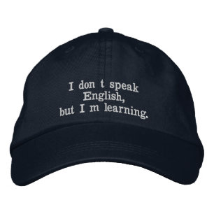 TalkCap - English Bestickte Baseballkappe