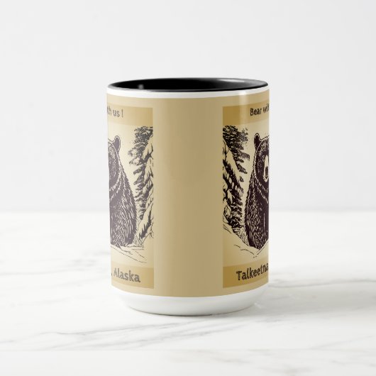 Talkeetna Alaska "Bär mit uns" Tasse (Zentrum)