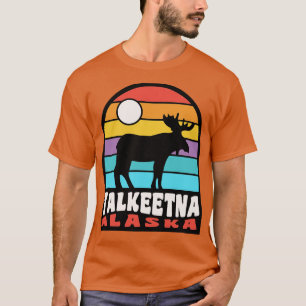Talkeetna Alaska Moose Abzeichen T-Shirt