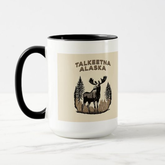 Talkeetna Alaska Moose Tasse (Links)