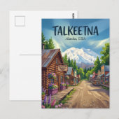 Talkeetna Alaska Postkarte (Vorne/Hinten)