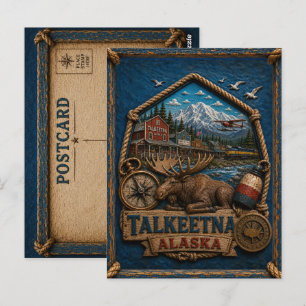 Talkeetna Alaska Postkarte Vintage Reise