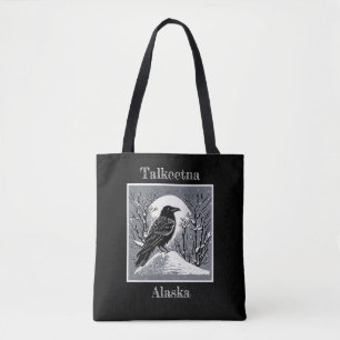 Talkeetna Alaska Raven in Snow Tasche