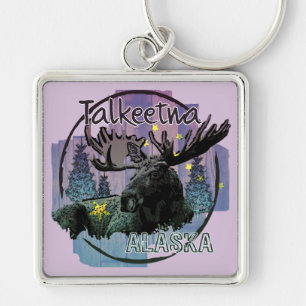 Talkeetna Alaska rustikaler Schlüsselanhänger