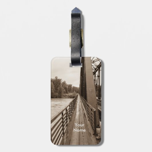 Talkeetna Eisenbahnbrücke Gepäckanhänger (Rückseite vertikal)