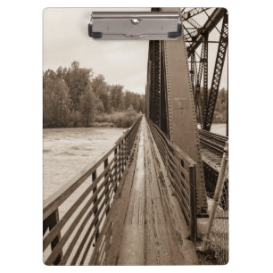 Talkeetna Eisenbahnbrücke Klemmbrett