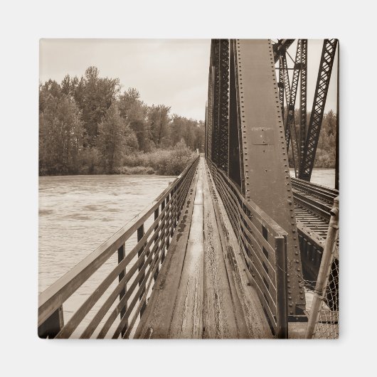 Talkeetna Eisenbahnbrücke Magnet (Vorne)