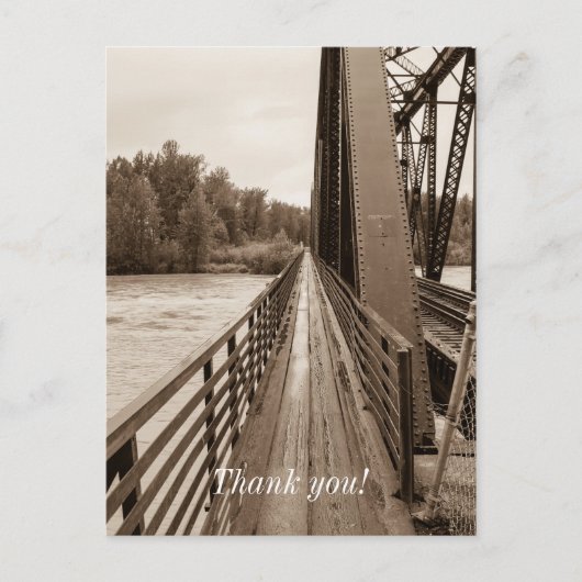 Talkeetna Eisenbahnbrücke Postkarte (Vorderseite)