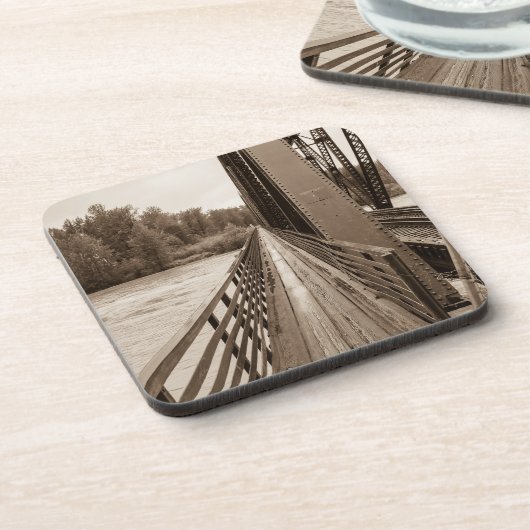 Talkeetna Eisenbahnbrücke Untersetzer (Linke Seite)