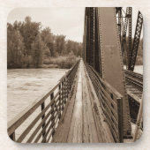 Talkeetna Eisenbahnbrücke Untersetzer (Vorderseite)