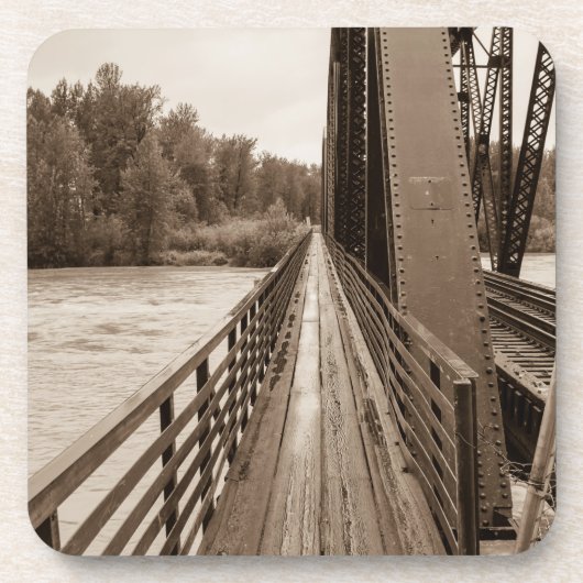 Talkeetna Eisenbahnbrücke Untersetzer (Vorderseite)