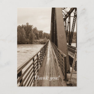 Talkeetna Railroad Bridge Steg Postkarte