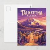 Talkeetna USA Postkarte (Vorne/Hinten)