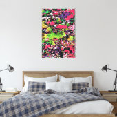 Talkfarben - überzogene Canvas / Abstrakt moderne Leinwanddruck (Insitu (Schlafzimmer))