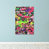 Talkfarben - überzogene Canvas / Abstrakt moderne Leinwanddruck (Insitu (Holzboden))