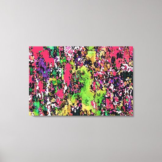 Talkfarben - überzogene Canvas / Abstrakt moderne Leinwanddruck (Vorderseite)