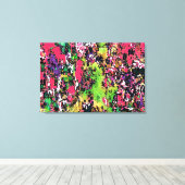 Talkfarben - überzogene Canvas / Abstrakt moderne Leinwanddruck (Insitu (Holzboden))
