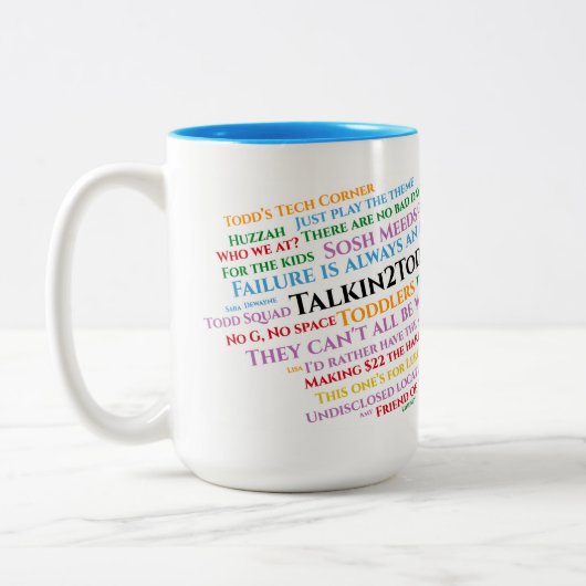 Talkin2Todd Catchphrases Tasse (Links)
