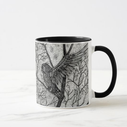 Talkin Abfall-Drache und Eulen-Kaffee-Tasse Tasse (Rechts)