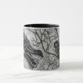 Talkin Abfall-Drache und Eulen-Kaffee-Tasse Tasse (Zentrum)