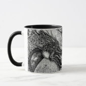 Talkin Abfall-Drache und Eulen-Kaffee-Tasse Tasse (Links)