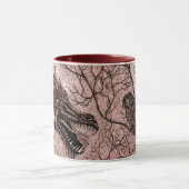 Talkin Abfall-Drache und Eulen-Kaffeetasse Tasse (Zentrum)