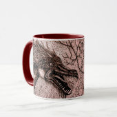 Talkin Abfall-Drache und Eulen-Kaffeetasse Tasse (Vorderseite Links)
