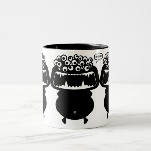 Talkin Monstas Zweifarbige Tasse (Mittel)