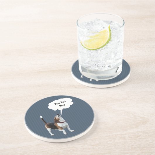 Talking Beagle Niedlich Dog Drink Untersetzer (Seite)