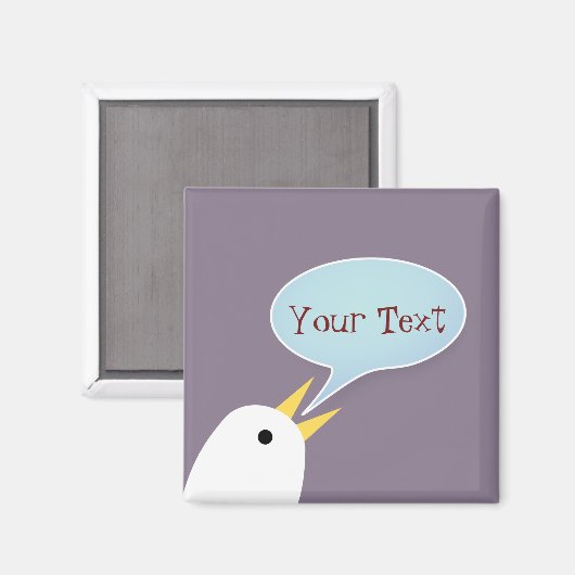 Talking Bird Magnet (Vorderseite/Rückseite)