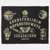 Talking Board Spirit Communication Fleecedecke (Vorderseite (Horizontal))