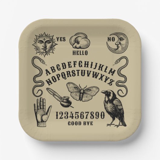 Talking Board Spirit Communication Pappteller (Vorderseite)