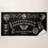 Talking Board Spirit Communication Strandtuch (Vorderseite)