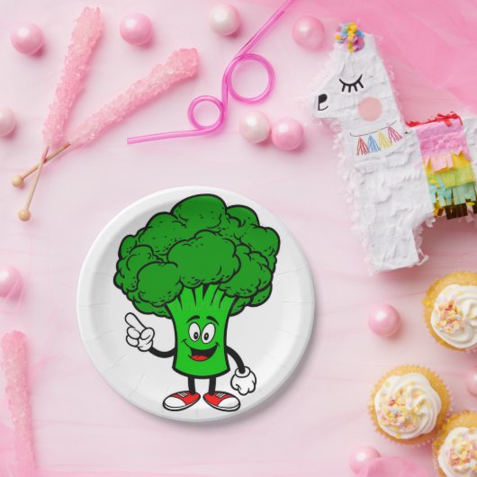 Talking Broccoli Platte Pappteller (Party)