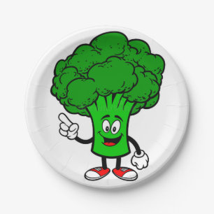 Talking Broccoli Platte Pappteller