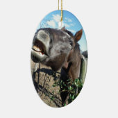 Talking Brown Horse Keramik Ornament (Rechts)