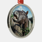 Talking Brown Horse Ornament Aus Metall (Rechts)