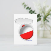 Talking Fishing Bobber (Float) Postkarte (Stehend Vorderseite)