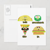 Talking Foods Postkarte (Vorne/Hinten)