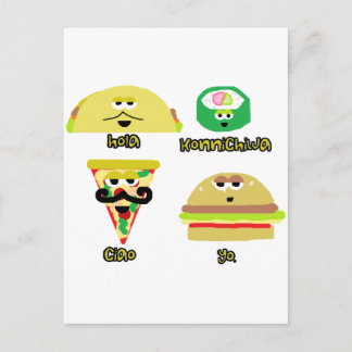 Talking Foods Postkarte