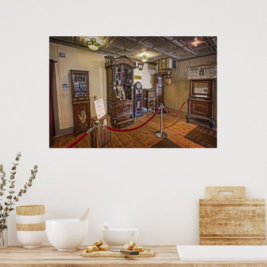 TALKING FORTUNE TELLER PENNY ARCADE GAME c. 1900 Poster (Küche)