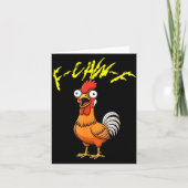 Talking Funny Chicken  Karte (Vorderseite)