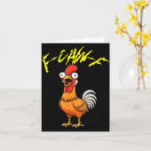 Talking Funny Chicken  Karte (Gelbe Blume)